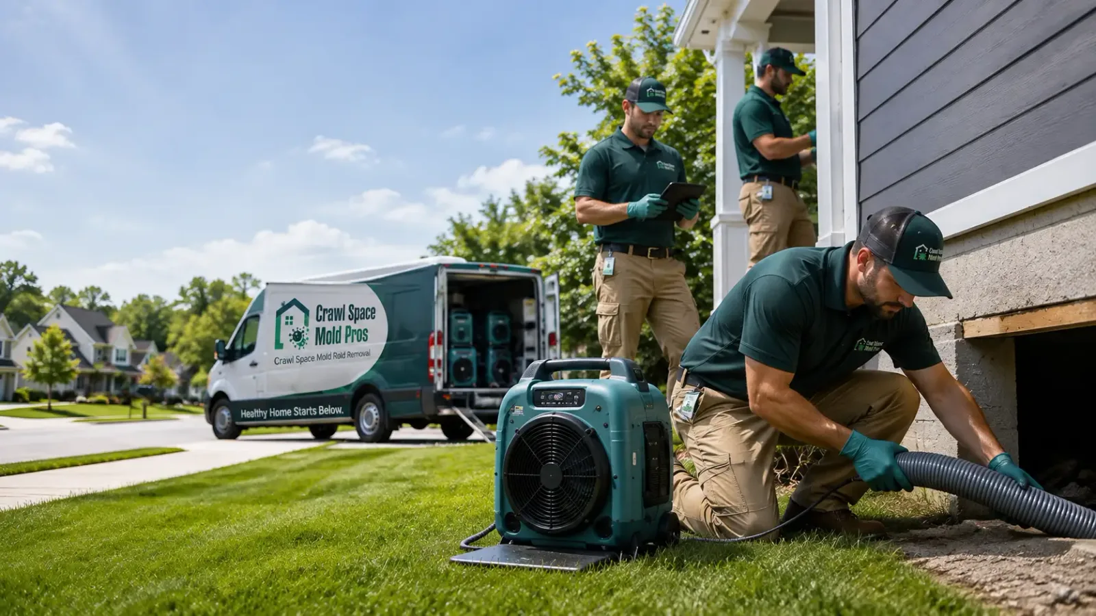 Crawl Space Mold Removal in Plymouth, IA
